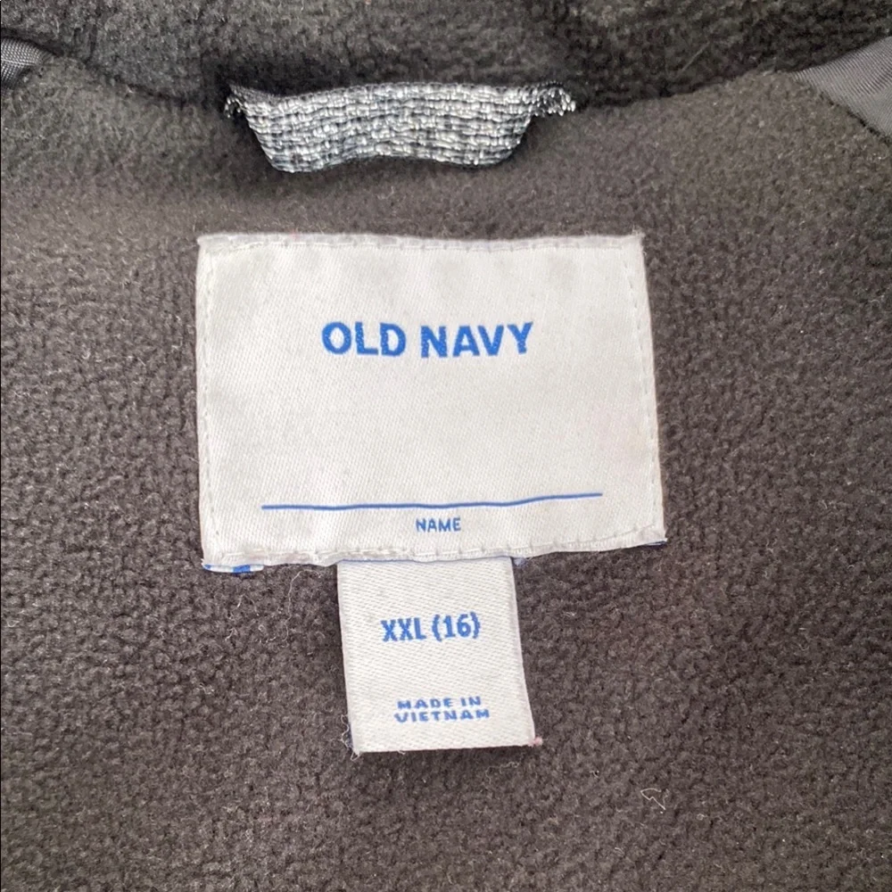 Old Navy Black Puffer Jacket Quilted Insulated